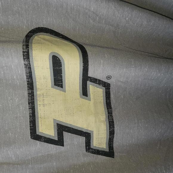 Colosseum Purdue Boilermakers Women's XL Gray T-Shirt with Knot Detail - Picture 2 of 5